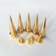 thumbnail image 5 of 10pcs Remaches de Puntas Clavos de Cono para Decoración Bolsas de Bricolaje Oro Hugo Cone Stud Rivet, 5 of 7