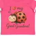 thumbnail image 4 of Inktastic I Love My Great Grandma Ladybug Boys or Girls Toddler T-Shirt, 4 of 5