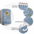 thumbnail image 6 of Shower Curtain Farmhouse Watercolor Sunflower with You Are My Sunshine Waterproof Shower Curtain Set with Hooks for Bathroom Showers,Stalls and Bathtubs,54x78InBlue, 6 of 9
