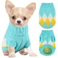 thumbnail image 1 of Suéter de punto Chihuahua para perros pequeños, suéter de punto Yorkie Teacup Dachshund, suéteres para perros pequeños, niñas, hombres, otoño, invierno, gatos, suéteres (S), 1 of 3
