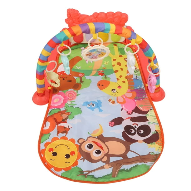 Esterilla de actividades musicales para bebés, esterilla de gimnasia con luz musical para bebés con forma de piano, esterilla de gimnasia con forma de piano, funcionalidad de alta precisión