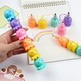 thumbnail image 3 of TIELUTT Bear Heart Shaped Design Allydrew Mini Stackable Highlighters Cute Color Markers Children's DIY Pens Bulk 100 Solid Marker Slim and Pens Set Retractable Ballpoint Pens Colors Click Pen Ballpo, 3 of 3