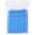thumbnail image 1 of Brosse Applicatrice de Mascara en Coton Nano Pointu Jetable (Jaune) 100 Pcs (D-B2), 1 of 5