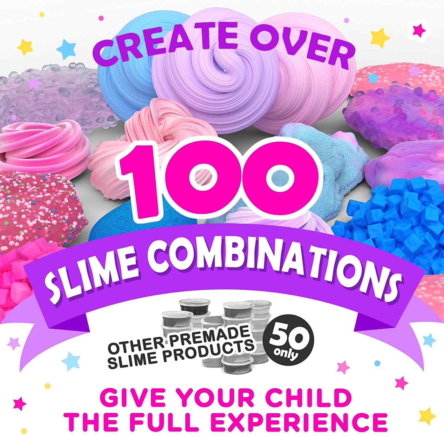 Unicorn Slime Kit Supplies Stuff FOR Girls Making Slime Everything In One Box 