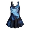 thumbnail image 4 of Uourmeti Cartoon Axolotl Galaxy Starry Swim Dress for Girls - Sleeveless One Piece Skirted Bathing Suit, Quick Dry & Stretchy for Beach Pool Vacation, 4 of 8