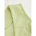 thumbnail image 5 of Women's Gingham Button Front A Line Mini Dress Ninety Eight % Polyester and Two % Spandex for Comfort Effortless Fit, 5 of 7