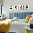 thumbnail image 2 of Graffiti Animal Canvas Wall Art Kids Room Watercolor Chimpanzee Panda Pictures Wall Decor Cartoon Cute Funny Penguin Bear with Headphone Painting Colorful Nursery Bedroom Home Decorations 14x14 4 Pcs, 2 of 6