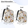 thumbnail image 4 of Daiia Hand Drawn Animals Vintage Canvas Backpack for Men and Women ,Hiking Backpack,Travel Laptop Bag for School,Large Capacity Backpack, 4 of 8