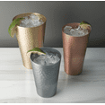 thumbnail image 7 of Arora Aluminum Metal Cups for Drinks, Metal Anodized Hammered Golden Tumblers Set of 6, Aluminum Drinking Cups for Father's Day Gift, 30 oz, 7 of 7
