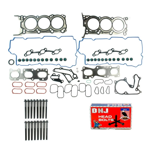 DNJ HGB197 Cylinder Head Gasket Set with Head Bolt Kit Fits Cars & Trucks 12-16 Hyundai 3.3L V6 DOHC