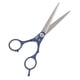 thumbnail image 3 of Tijeras profesionales para cortar el pelo, tijeras de barbero, tijeras de peluquería de dientes planos, herramienta de peluquería azul, 3 of 12