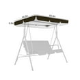 thumbnail image 2 of TSV Outdoor Swing Canopy Replacement Top, Waterproof Patio Swing Canopy Replacement Cover, Anti-UV Garden Hammock Top Cover, 2 of 6