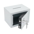 thumbnail image 5 of White Small Safe Box with Drop Slot, Safety Box for Money, Depository Safe with Drop Slot Mountable Cash Box with Lock for Home & Office Security, 5 of 21