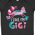 thumbnail image 4 of Inktastic I Love My Gigi Pink and Blue Fox with Hearts Boys or Girls Baby Bodysuit, 4 of 5