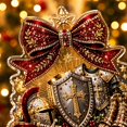 thumbnail image 4 of Diy Christmas Diamond Painting Kit, Christmas Decorations,Snowman Pearl Bead Painting With Display Frame, Easy 5D Gem Mosaic Art, Ideal Xmas Home Wall Decoration For New Crafters (Armor Cross), 4 of 7