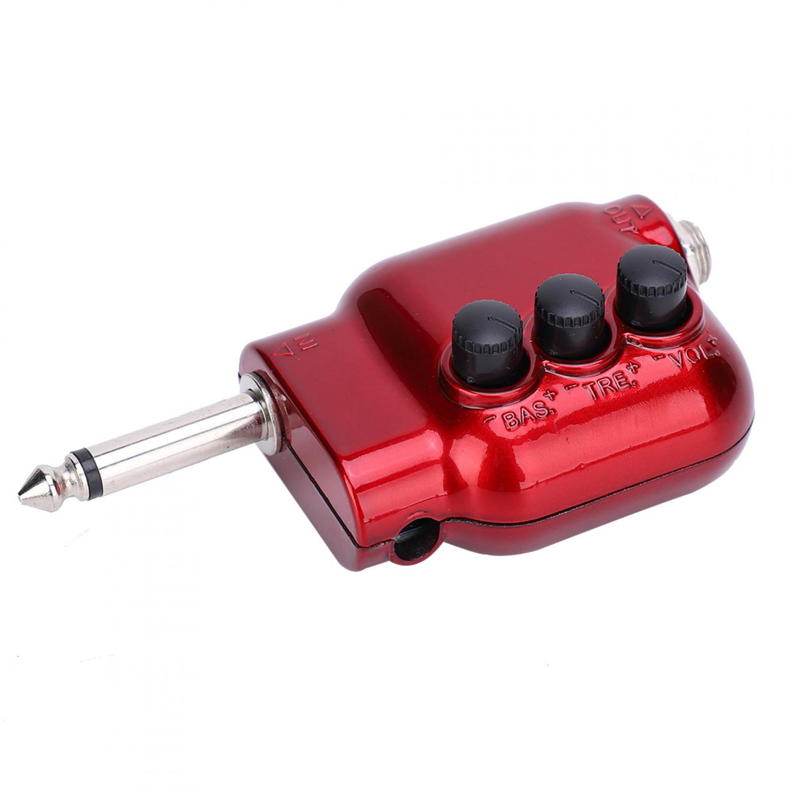 Pickup Power Amplifier High Bass Volume Control Impedance Matching for Acoustic Guitar Ukulele