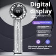 thumbnail image 5 of Diamond Portable Fan - Bling Mini Handheld Fan, Digital Display & USB Rechargeable, for Office Outdoor Travel, 5 of 7