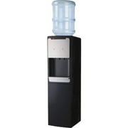 Angle View: Genuine Joe Water Cooler, Hot/Cold, 13-2/5"Wx12-1/4"Lx38"H, BK/SR