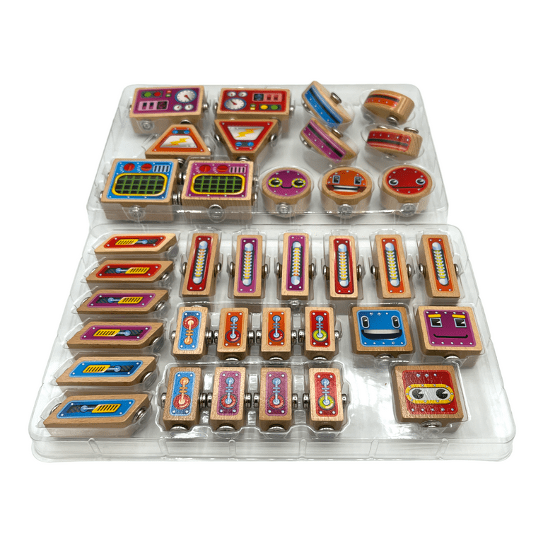 Lakeshore Snap-Bots: Easy Mix and Match Robot Building Toy Set