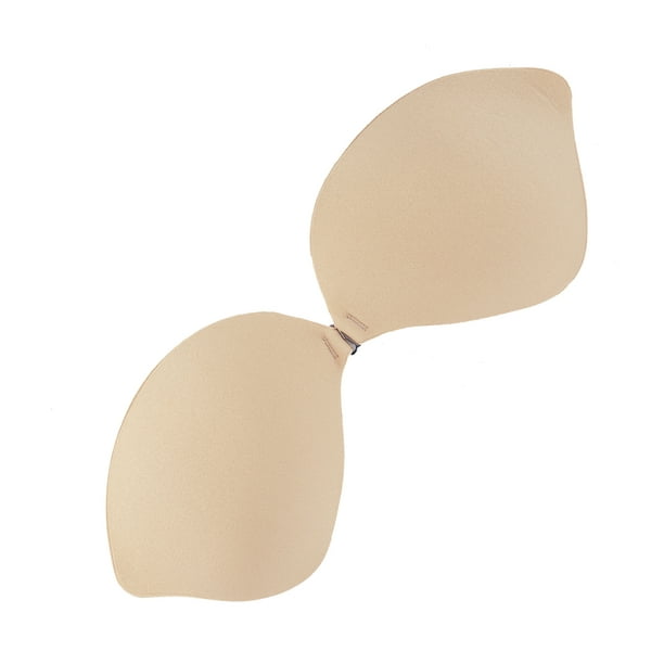 Backless Breast Bra VShaped Push Up Strapless Plunge Self Adhesive