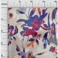 thumbnail image 2 of oneOone Viscose Chiffon Medium Blue Fabric Abstract Ink Texture Dress Material Fabric Print Fabric By The Yard 42 Inch Wide, 2 of 5