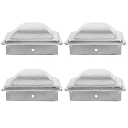 Hemoton 4pcs Heavy Duty Metal Fence Post Cap Universal Fence Post Topper For Farm And Garden Fencing Long-Lasting Metal Post Cap Decoration Fence Accessory Hemoton 4pcs Heavy Duty Metal Fence Post Cap Universal Fence Post Topper For Farm And Garden Fencing Long-Lasting Metal Post Cap Decoration Fence Accessory