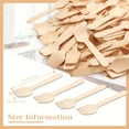 thumbnail image 3 of HLONK [1000 Pack Mini Wooden Spoons] 1000 Pack Mini Wooden Spoons | Bulk Disposable Square End Tasting Spoons for Ice Cream  Yogurt  and Dessert Sampling, 3 of 6