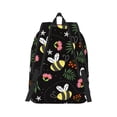 thumbnail image 3 of Naloa Canvas Backpack for Men Women Bees Print Rucksack Casual Travel Daypack Large and Small Durable College Tote Satchel Bookbag for Teens, 3 of 8