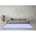 thumbnail image 3 of Ahgly Company Machine Washable Indoor Rectangle Solid Blue Modern Area Rugs, 7' x 10', 3 of 4