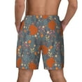 thumbnail image 2 of Lsque Mens Swim Trunks Floral Squirrel Pattern - Bathing Suit Compression Liner - Beach Swim Shorts Swimwear - (S-3XL) - Stretch Quick Dry -XX-Large, 2 of 9