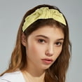 thumbnail image 4 of Unique Bargains 1Pc Cute Makeup Headband Puffy Spa Fabric Yellow Headband for Washing Face, 4 of 7