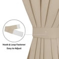 thumbnail image 3 of Cortina opaca para puerta, fácil de usar, color beige, 25 x 40 cm, bolsillo para barra, 3 of 7