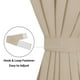 thumbnail image 3 of Cortina opaca para puerta, fácil de usar, color beige, 25 x 40 cm, bolsillo para barra, 3 of 7
