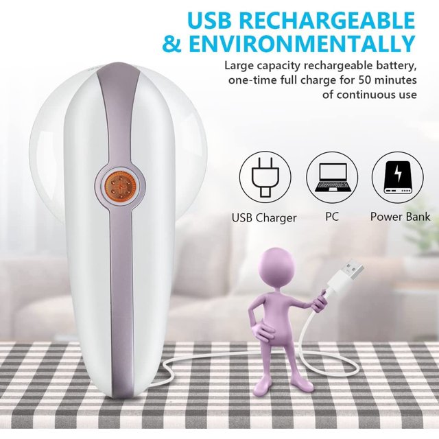 Herramienta para quitar pelos, con cable USB