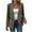 Brown, variant on Bzhegqhd Women's Solid Color Tweed Jacket Fall Winter Textured Lapel Collar Open Front Wool Blend Casual Chic Coat with Pocket