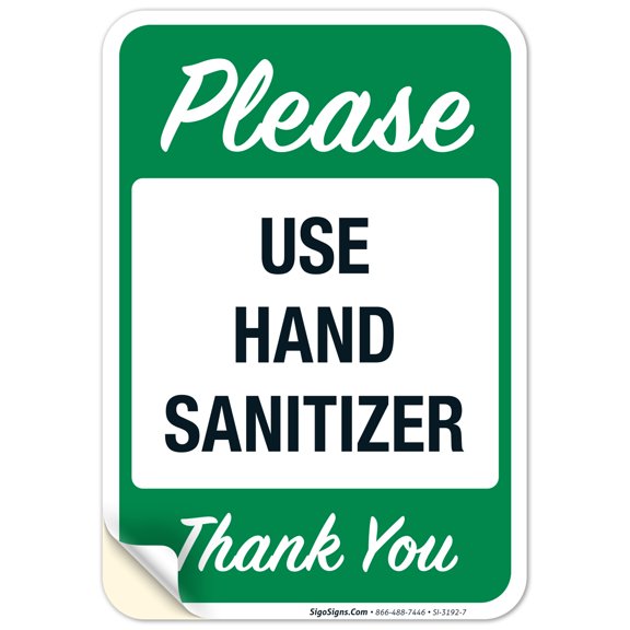 Notice Hand Washing Station sign, 10x7 Vinyl Sticker