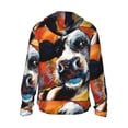 thumbnail image 3 of Uemuo Cow Pattern Women's Full Zip UPF 50+ Sun Protection Hoodie Jacket Long Sleeve Sun Shirt Hiking Outdoor Performance with Pockets-XX-Large, 3 of 9