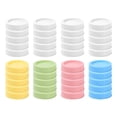 thumbnail image 1 of 20 Pcs Couvercles en Plastique Alimentaire pour Bocaux en Verre Adaptés à une Ouverture Régulière 70mm Réutilisables Étanches Blancs, 1 of 10