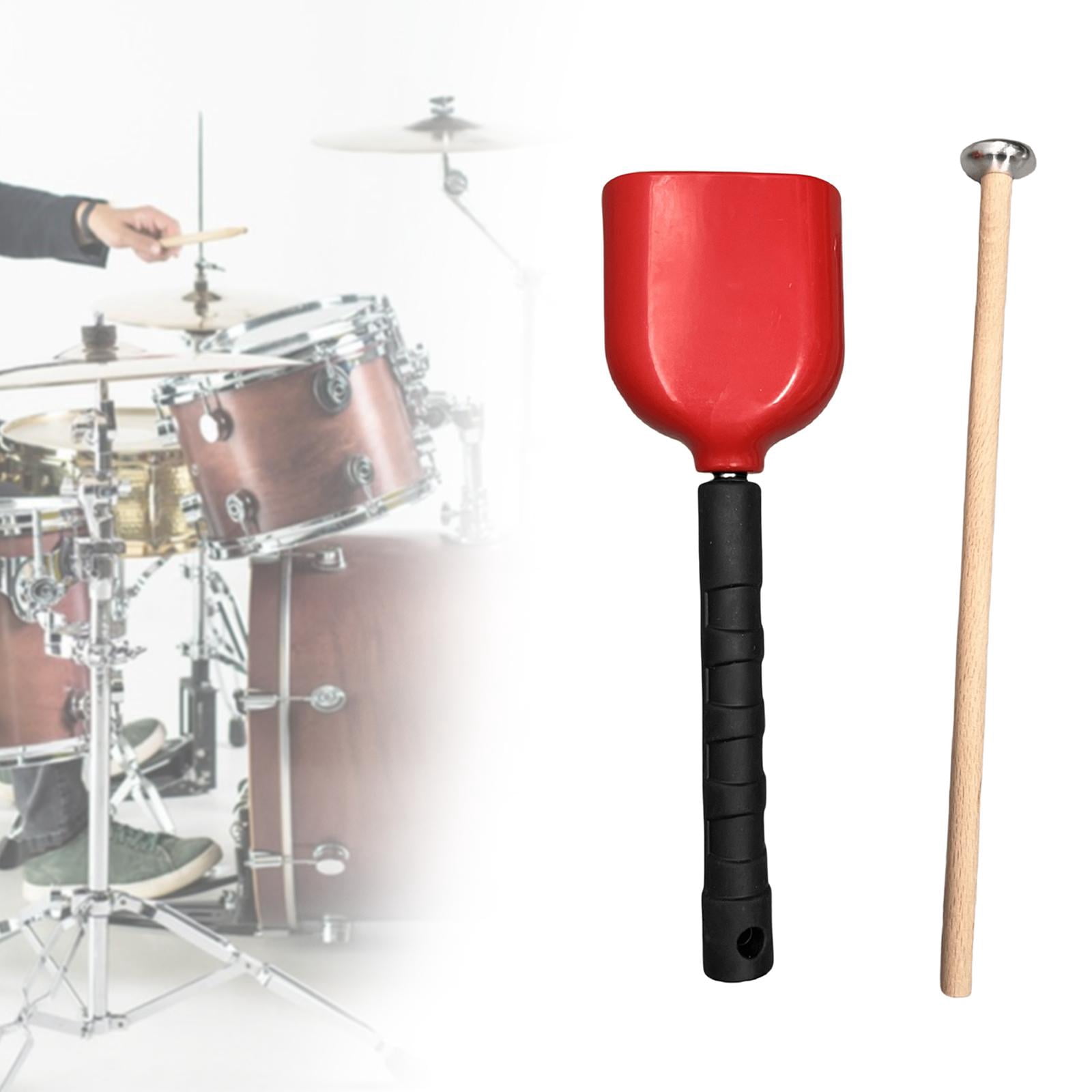 Rushawy Cowbell with Handle Noise Makers and Mallet for Concert Weddings Celebrating Red S