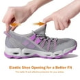 thumbnail image 5 of WOTTE Womens Quick Drying Water Hiking Shoes Barefoot Aqua Outdoor Sports Sneakers for Beach Swim Surf, Grey Purple 11, 5 of 8