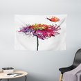 thumbnail image 1 of Watercolor Tapestry, Chrysanthemum Flower Illustration Friendship Well Being Honoring Loved Ones, Wall Hanging for Bedroom Living Room Dorm Decor, 60W X 40L Inches, Multicolor, by Ambesonne, 1 of 2