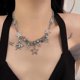 thumbnail image 4 of Gargantilla de mariposa con colgante de estrella hueca, collar Punk de Hip Hop, regalo de cumpleaños, 4 of 5