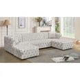 thumbnail image 2 of Meridian Furniture Coco White Velvet 3pc. Sectional, 2 of 4