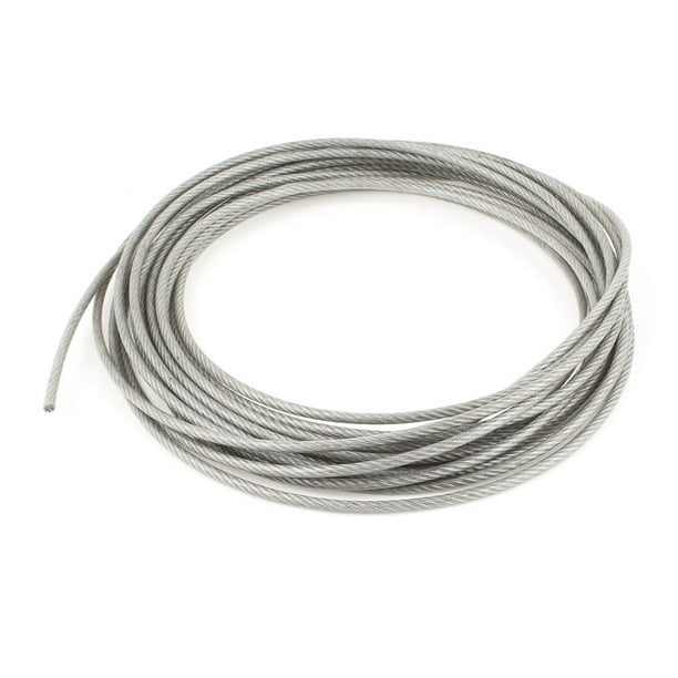 Cable de alambre flexible recubierto de acero de 5 mm de diámetro, 10 metros