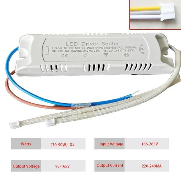 Adaptateur Led Driver 3Color pour l'Éclairage Led Non-Isolation Transformateur de Remplacement