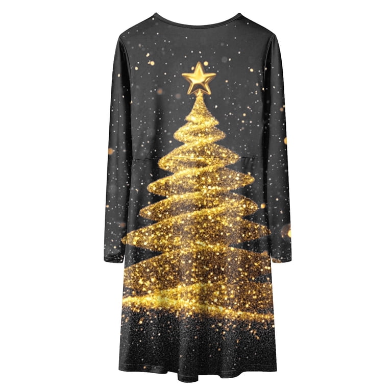white christmas dresses A-Line/Princess V-Neck Long Christmas Dresses with Belt – Lavetir UK