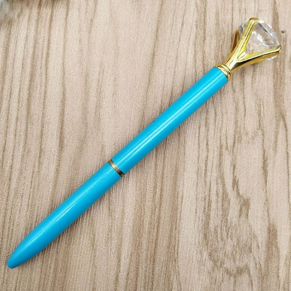 Werulen Crystal Ballpoint Pen, 5ml Diamond Metal Pen for Women, Fashion Gift for Christmas Wedding Birthday, Elegant Writing Instrument, Clear Gift Box Packaging