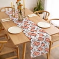 thumbnail image 3 of Orange Pumpkin Table Runner - 48 Inch Long, Kitchen Dining Table Runner Dresser Scarves, Thanksgiving Autumn Fall Leaf Flower Farmhouse Decor for Coffee Tables Wedding Party Banquet, 3 of 8