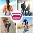 thumbnail image 4 of Unique Bargains 1 Pc Clear Style Running Waist Pack for Hiking Gym Clear Rose Red TPU, 4 of 4