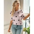 thumbnail image 4 of Zeagoo Womens Summer Sweater Short Sleeve Crew Neck Loose Fit Soft Lightweight Casual Pullover Tops Trendy Outfits, 4 of 4